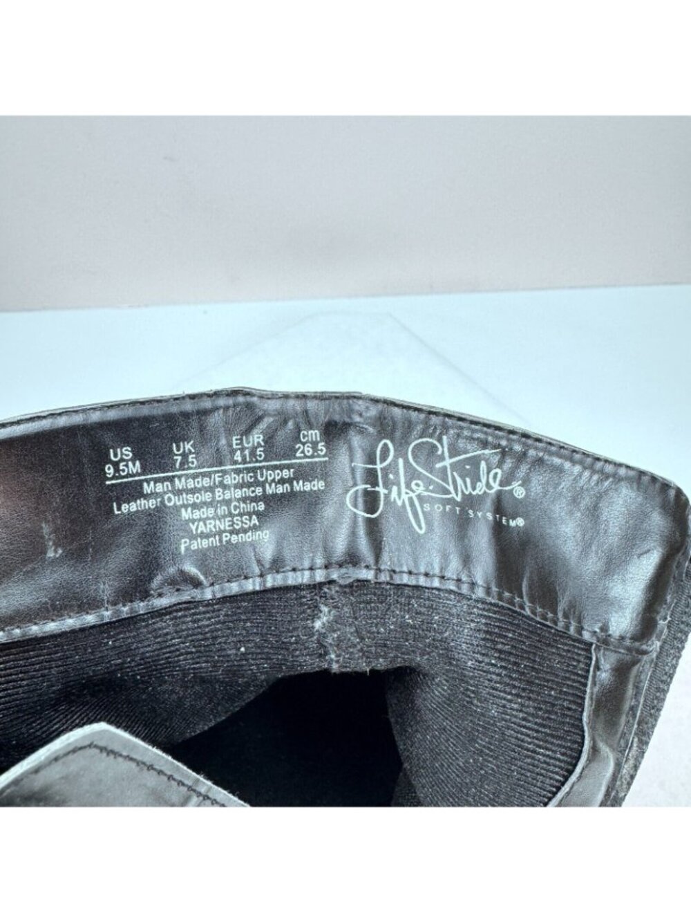 Life Stride Yarnessa Boots Womens Size 9.5M Black Leather Upper Side Zipper - Picture 8 of 12